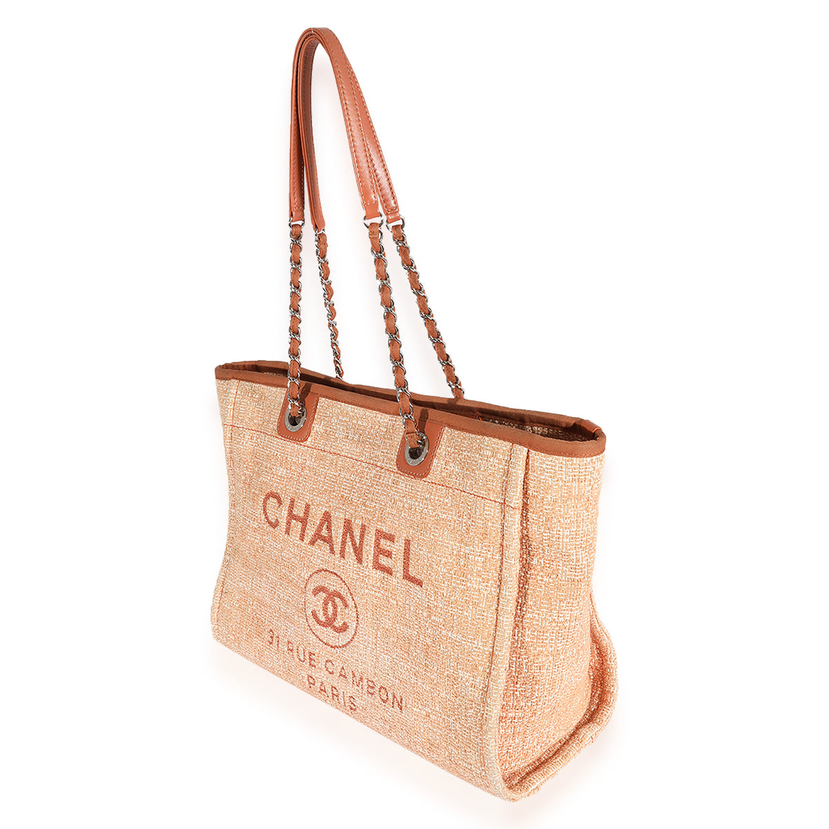 Chanel Orange Tweed Small Deauville Tote, myGemma
