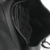 Dior Ultramatte Black Calfskin Saddle Bag