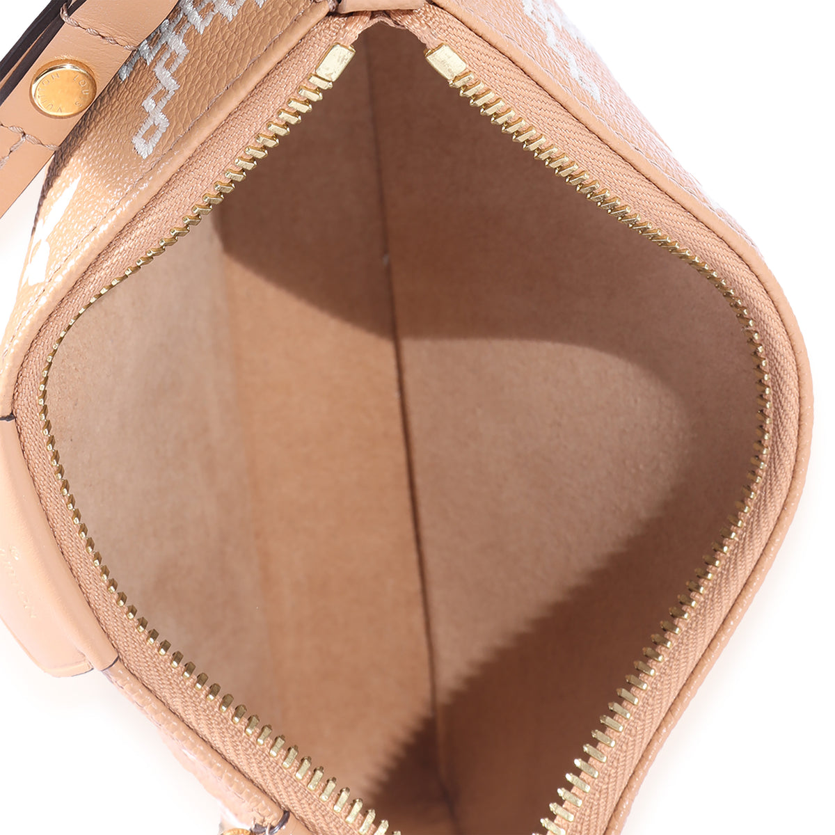 Louis Vuitton Cream Monogram Leather Empreinte Easy Pouch on Strap Crossbody
