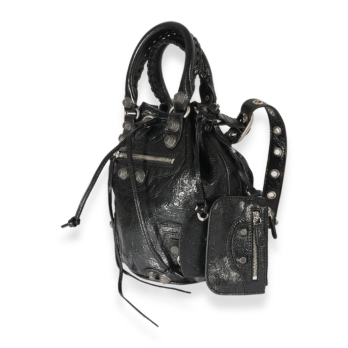 Balenciaga Black Arena Small Le Cagole Bucket Bag