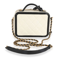 Chanel White Quilted Caviar Small Filigree Vanity Case, myGemma