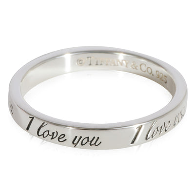 Tiffany & Co. I Love You Band in Sterling Silver