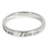 Tiffany & Co. I Love You Band in Sterling Silver