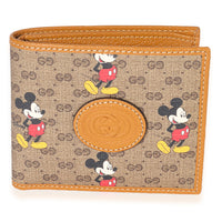 Gucci x Disney Vintage GG Supreme Mickey Mouse Bifold Wallet