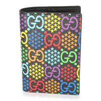 Gucci Limited Edition Psychedelic Rainbow GG Supreme Canvas Passport Cover