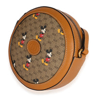 Gucci x Disney Vintage GG Supreme Mickey Mouse Mini Round Bag