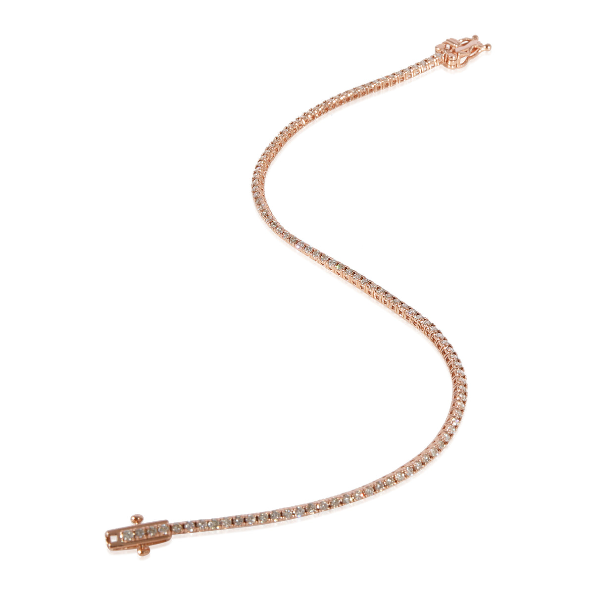 Diamond Bracelet in 14k Rose Gold 1.1 CTW