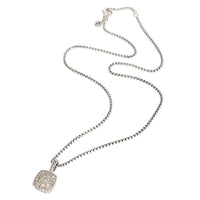 David Yurman Albion Pave Pendant in  Sterling Silver 0.38 CTW