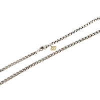 David Yurman 3.6mm Box Chain in Sterling Silver With 14K Yellow Gold