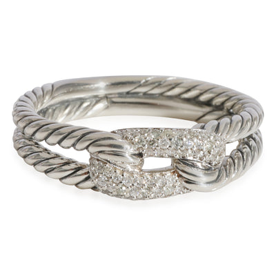 David Yurman Labyrinth  Ring in Sterling Silver 0.2 CTW