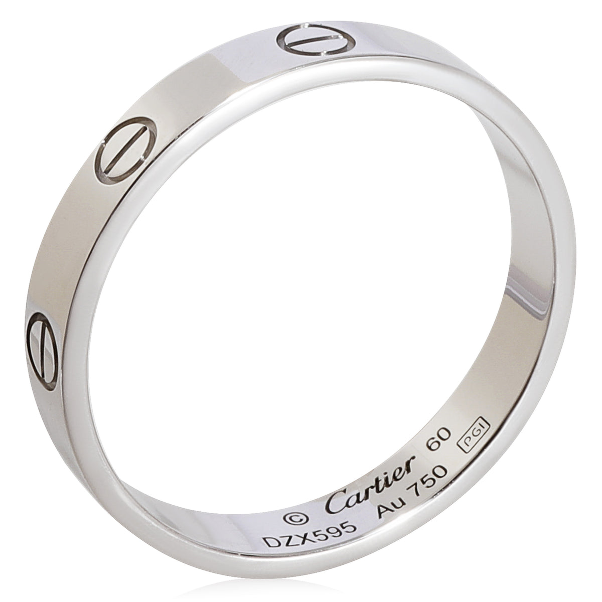 Cartier Love Wedding Band in 18k White Gold