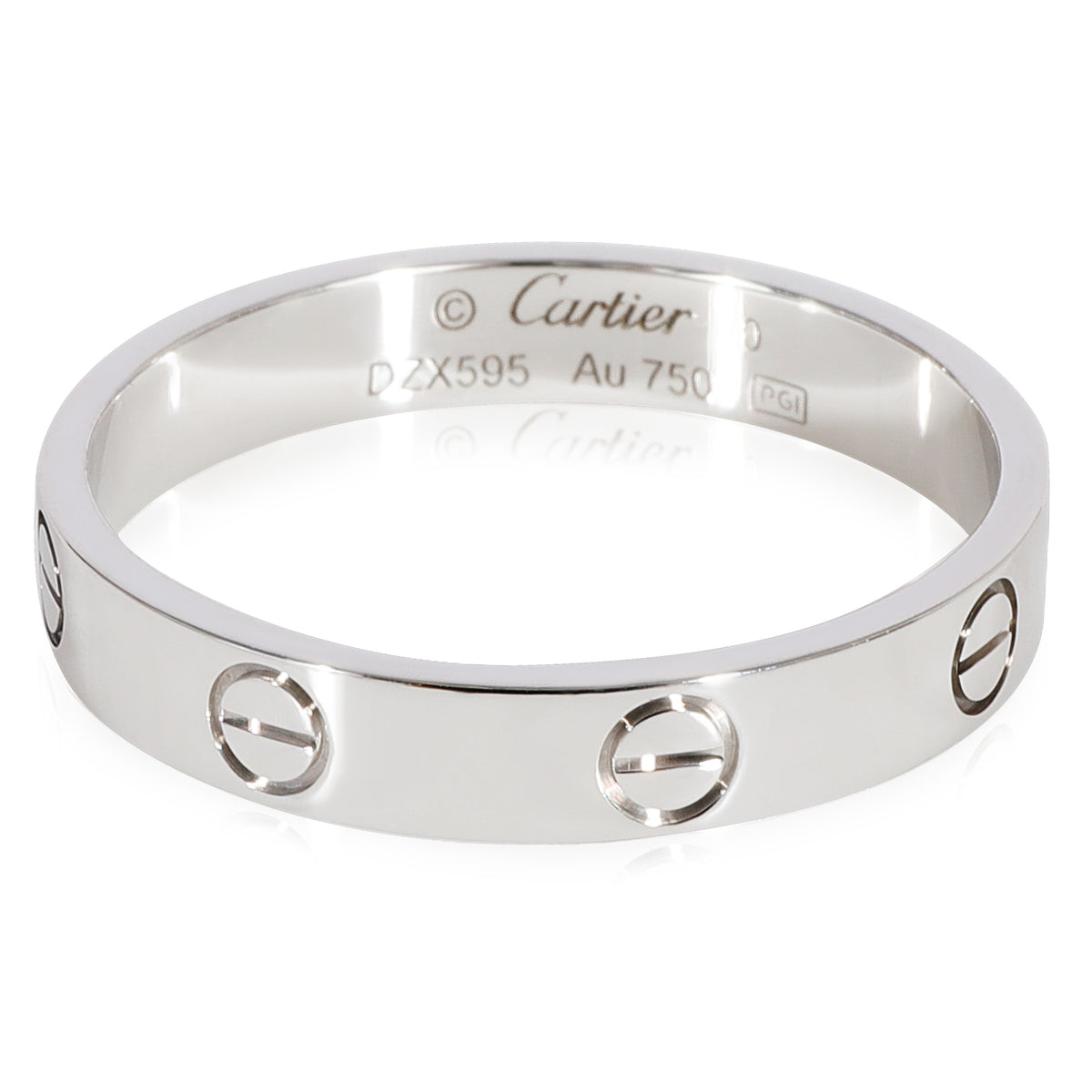 Cartier Love Wedding Band in 18k White Gold