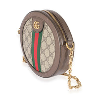 Gucci GG Supreme & Web Mini Ophidia GG Round Shoulder Bag