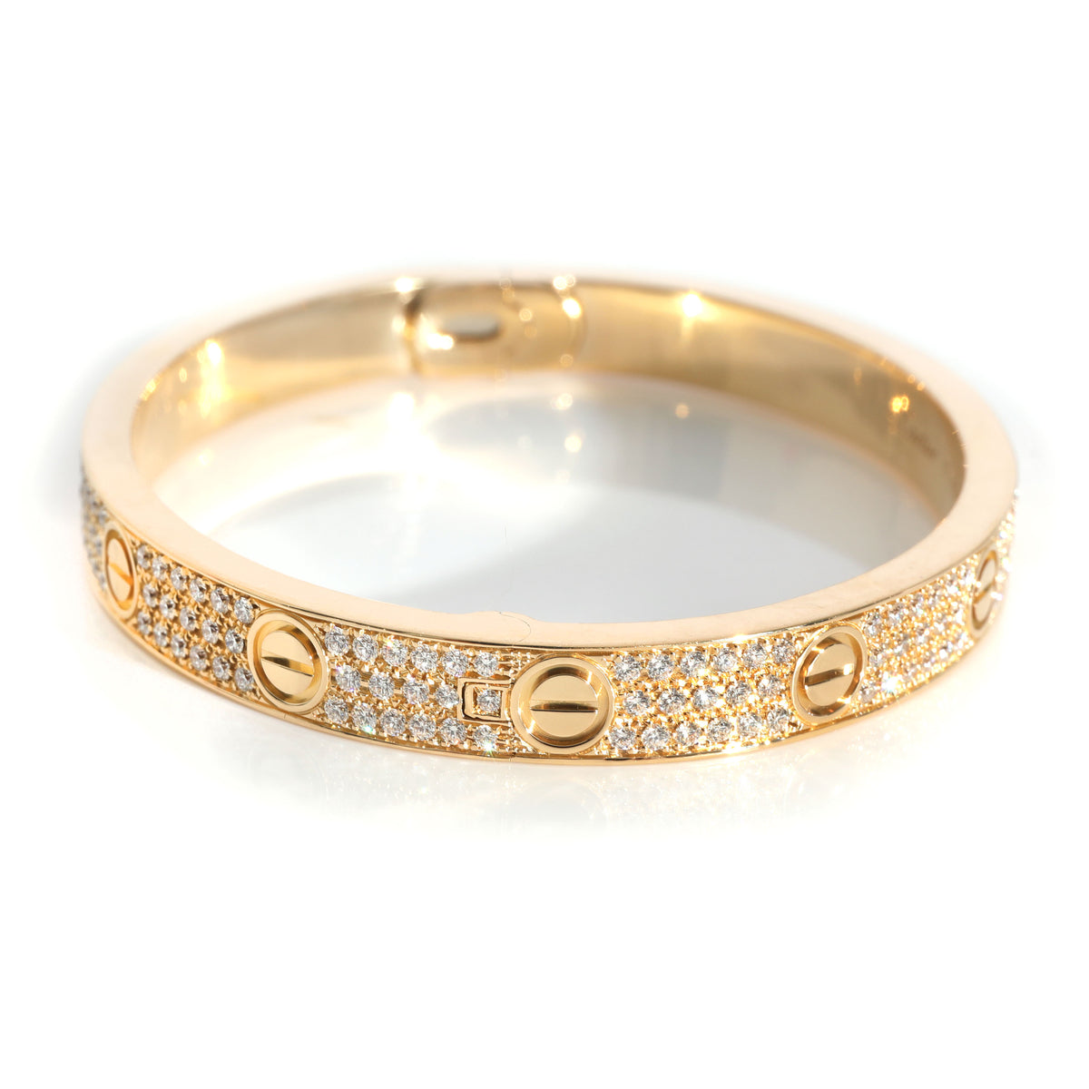 Cartier Love Diamond Bracelet in 18K Yellow Gold 2 CTW