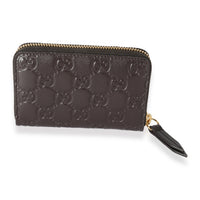 Gucci Brown Guccissima Signature Card Case