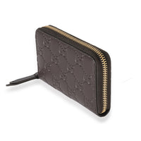 Gucci Brown Guccissima Signature Card Case