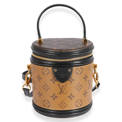 Louis Vuitton Monogram Reverse Canvas & Black Calfskin Cannes