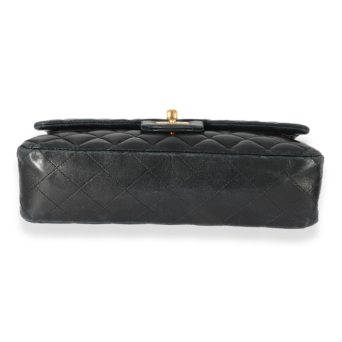 Black Chanel Quilted Lambskin Medium Classic Double Flap Bag