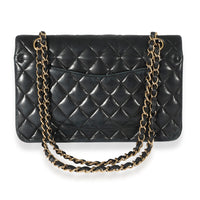 Black Chanel Quilted Lambskin Medium Classic Double Flap Bag