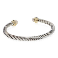 David Yurman Cable Classic Pearl Sapphire Bracelet in 14k Yellow Gold/SS