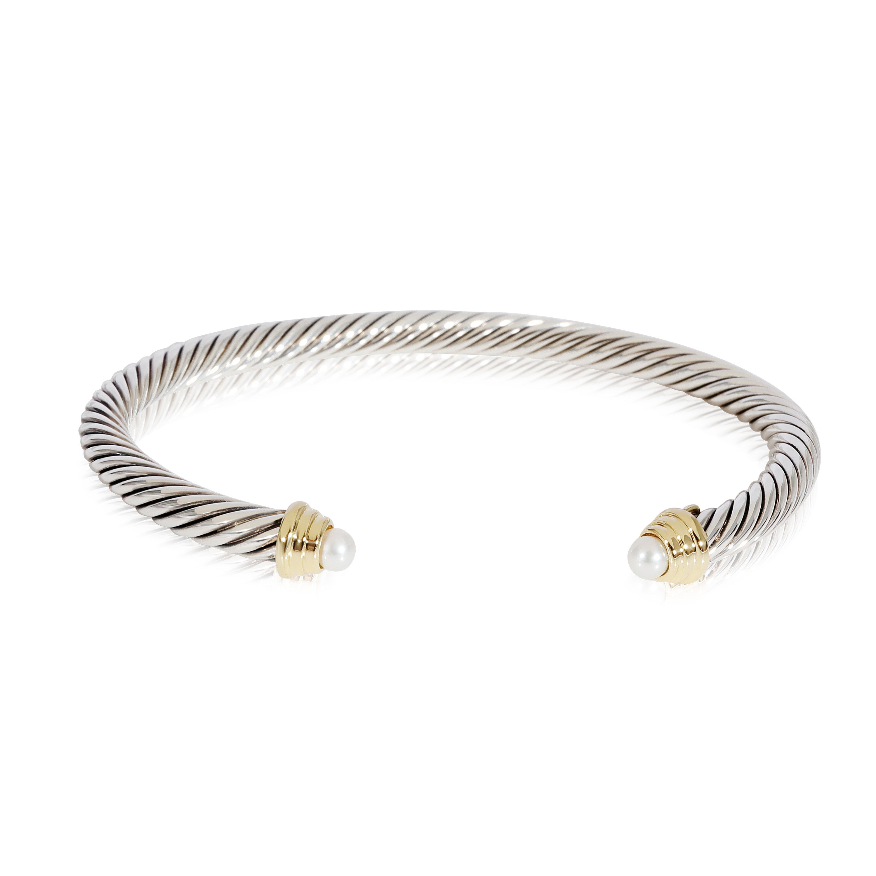 David Yurman Garnet Cable Kids Birthstone Bracelet - 18K Yellow Gold Cuff,  Bracelets - DVY139585 | The RealReal