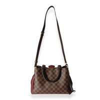 Louis Vuitton Damier Ebene Canvas & Bordeaux Leather Brittany