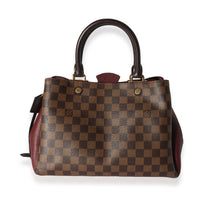 Louis Vuitton Damier Ebene Canvas & Bordeaux Leather Brittany