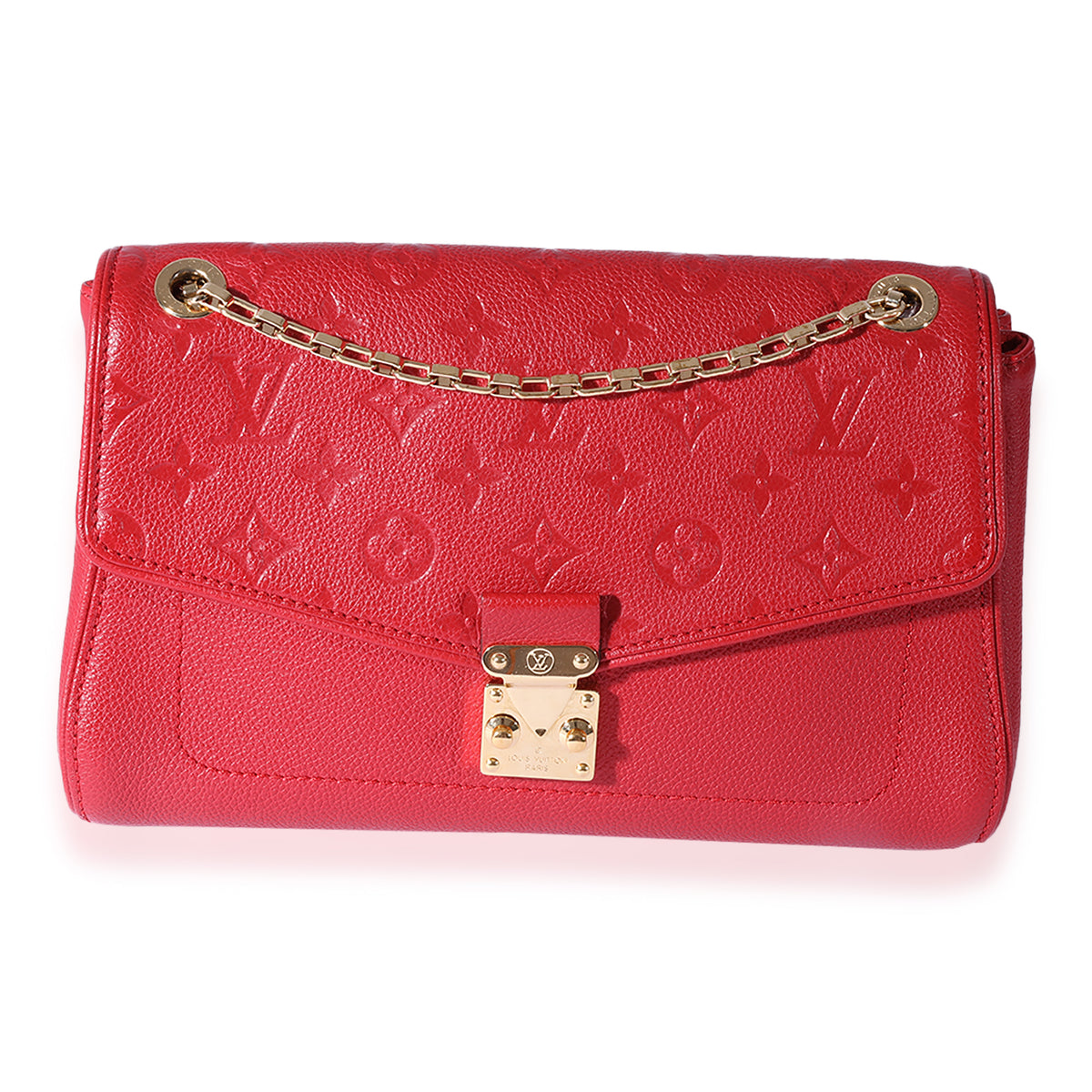125103 Louis Vuitton Red Monogram Empreinte Saint-Germain PM | myGemma | Item ...