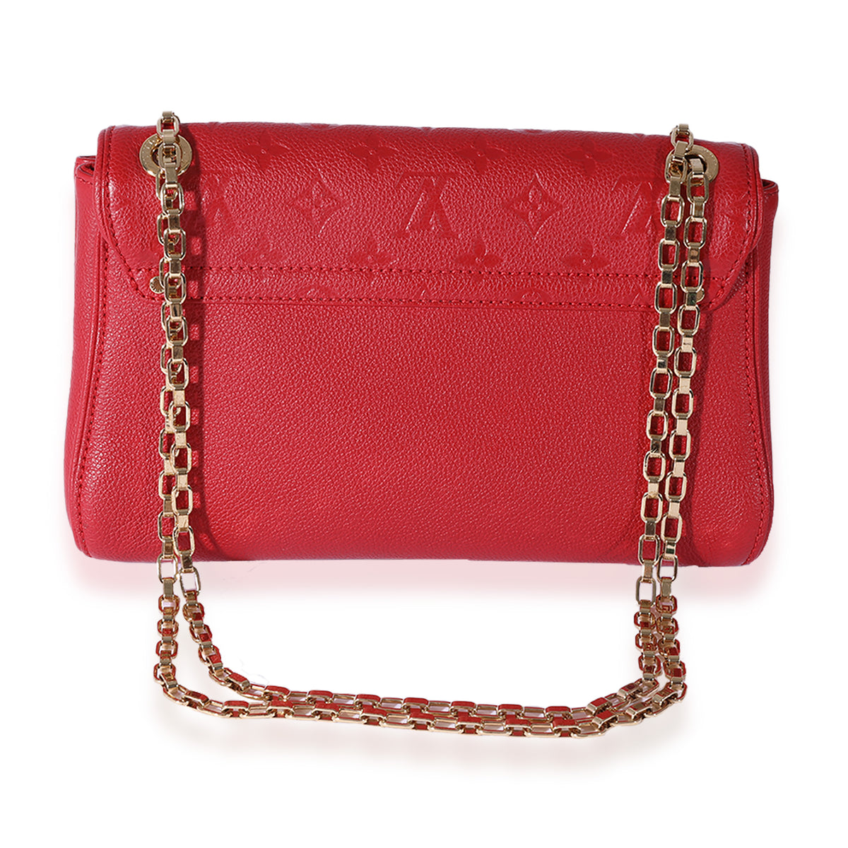 Louis Vuitton Red Monogram Empreinte St Germain Shoulder PM Bag at