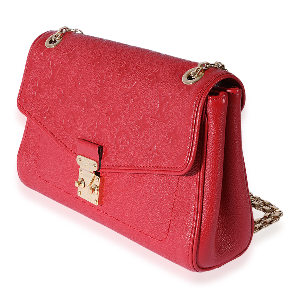125103 Louis Vuitton Red Monogram Empreinte Saint-Germain PM | myGemma | Item ...