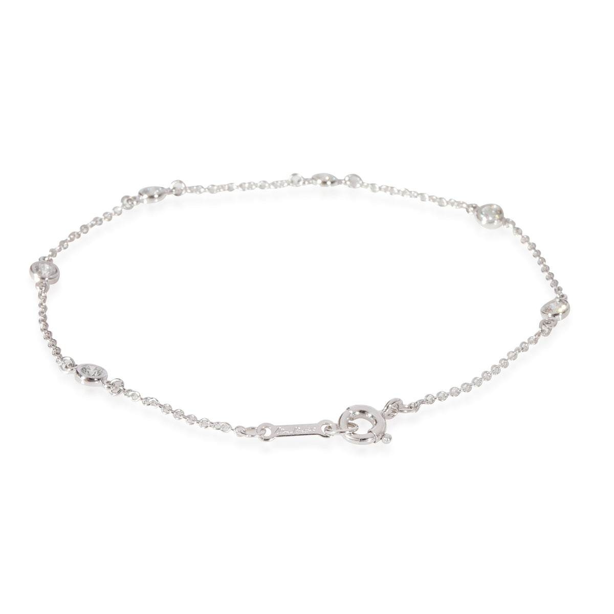 Tiffany & Co. Elsa Peretti Diamonds By the Yard Bracelet in Platinum 0.3 CTW