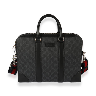 Gucci Black GG Supreme Briefcase