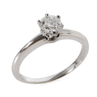 Tiffany & Co.  Solitaire Ring in Platinum G VVS2 0.63 CTW