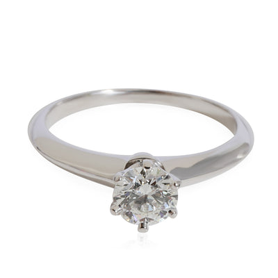 Tiffany & Co.  Solitaire Ring in Platinum G VVS2 0.63 CTW