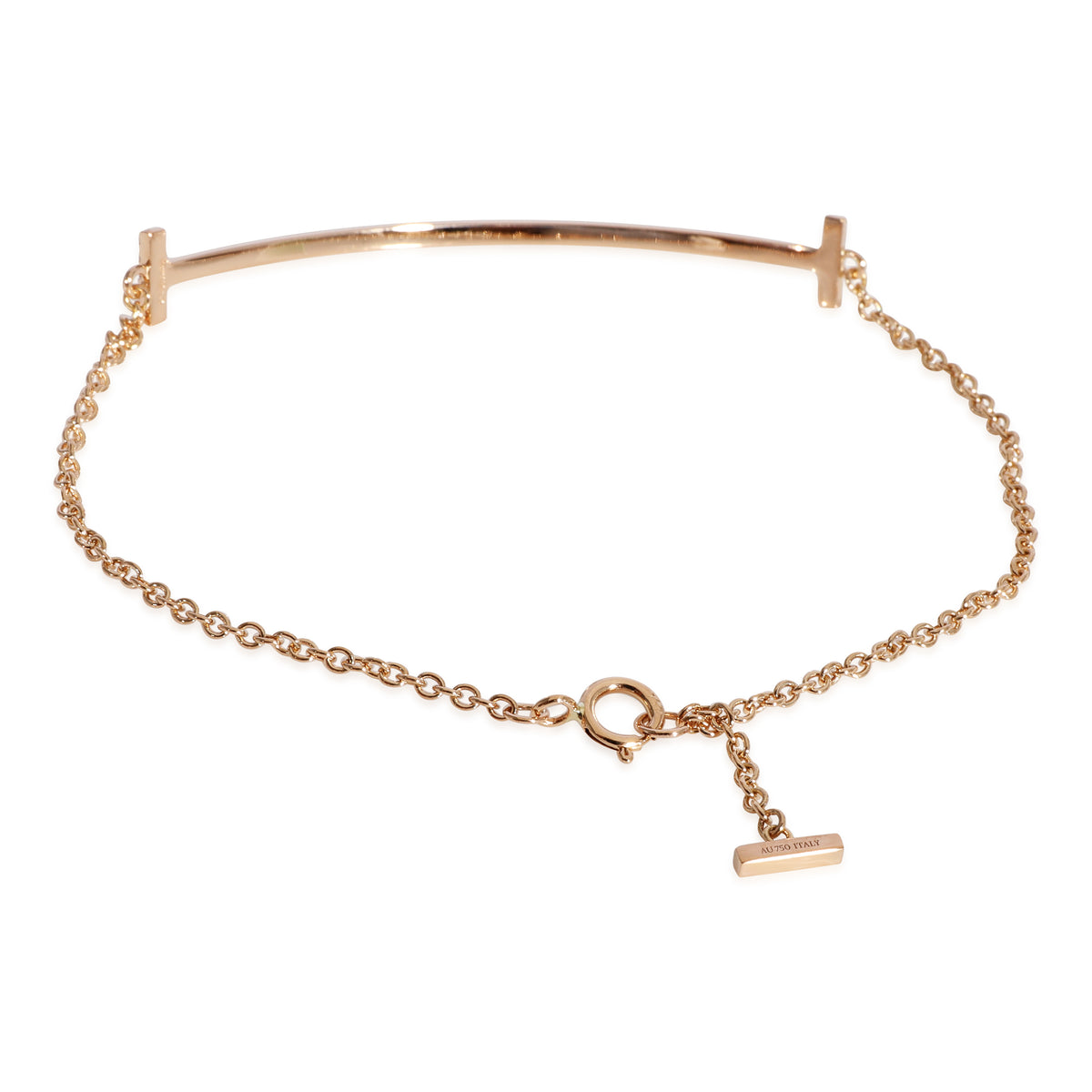 Tiffany & Co. Tiffany T Smile Bracelet in 18k Rose Gold 0.12 CTW, myGemma