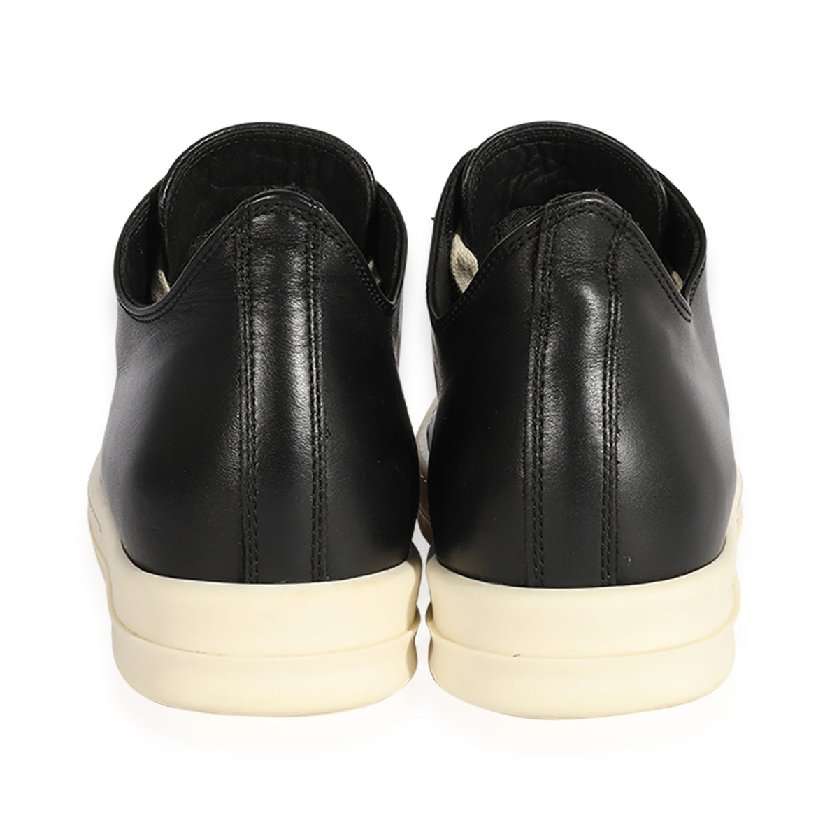 Rick Owens Wmns Strobe Leather Low Black Milk