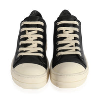 Rick Owens Wmns Strobe Leather Low Black Milk