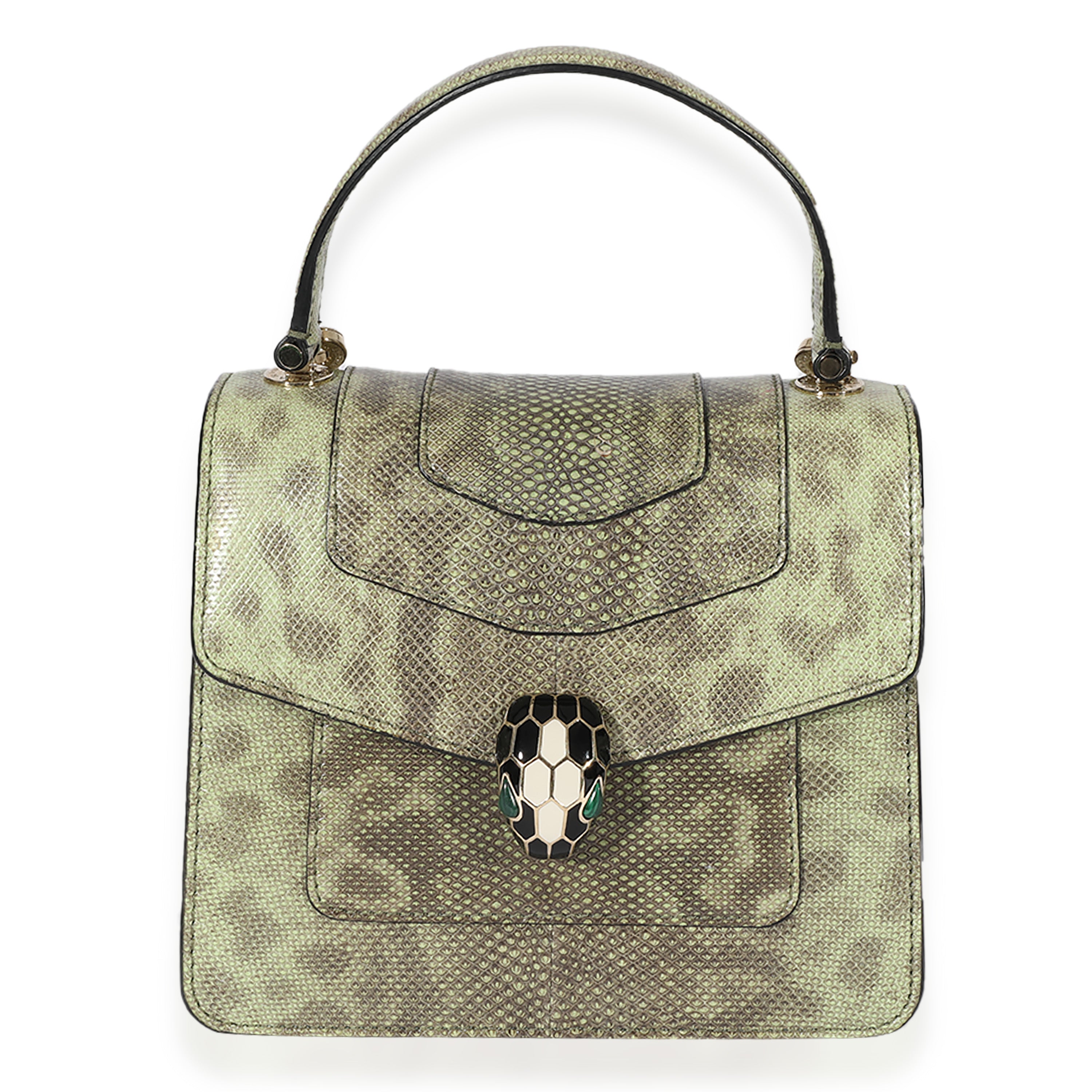 Bvlgari Snakeskin Serpenti Forever Top-Handle Bag