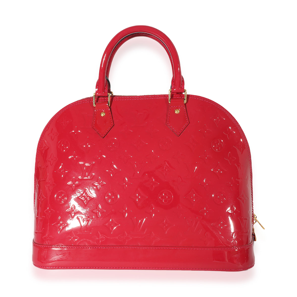 Louis Vuitton Monogram Vernis leather Alma MM handbag in red color