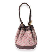 Louis Vuitton Burgundy Monogram Canvas Mini Lin Noelie Bucket Bag