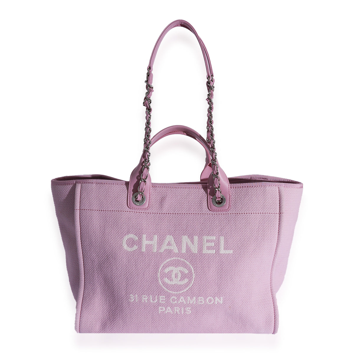 Deauville cloth tote Chanel Pink in Cloth - 35173001