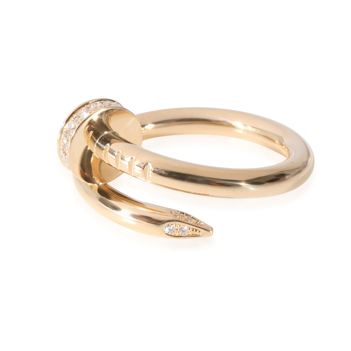 Cartier Juste Un Clou Diamond Ring in 18K Yellow Gold 0.13 CTW