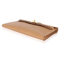 Hermès Bronze Dore Swift Kelly Longue Clutch GHW