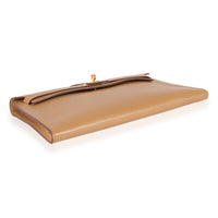 Hermès Bronze Dore Swift Kelly Longue Clutch GHW