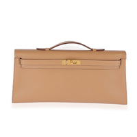 Hermès Bronze Dore Swift Kelly Longue Clutch GHW