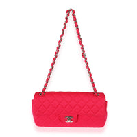 Chanel Pink Jersey East West Flap