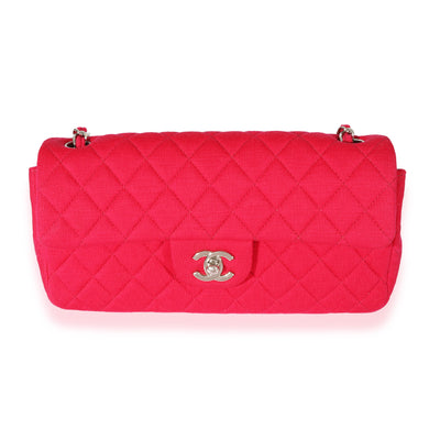 Chanel Pink Jersey East West Flap