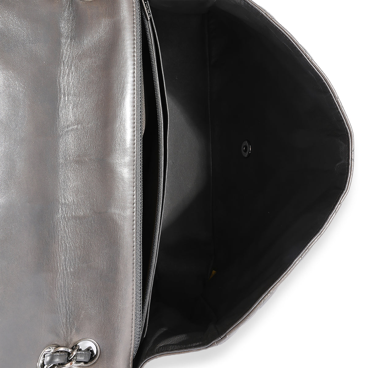 Chanel Grey Quilted Lambskin Maxi Classic Single Flap Bag, myGemma, QA