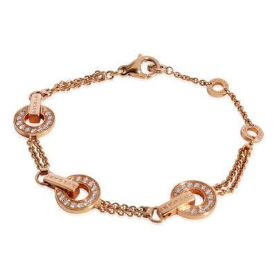 BVLGARI Bvlgari Bvlgari Diamond Bracelet in 18k Rose Gold 0.53 CTW