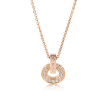 BVLGARI Bvlgari Bvlgari Diamond Pendant in 18k Rose Gold 0.37 CTW